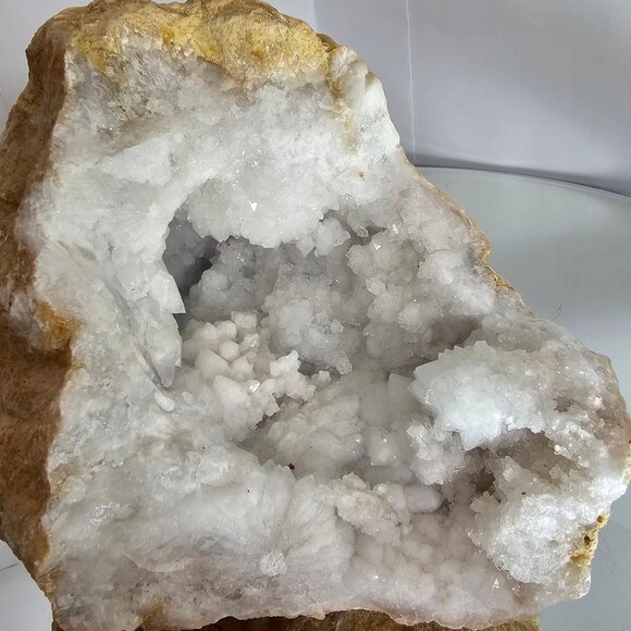 Natural White Quartz Cluster 3lb 13oz Druse Quarts Colorado Dug 7 X 5 X 4